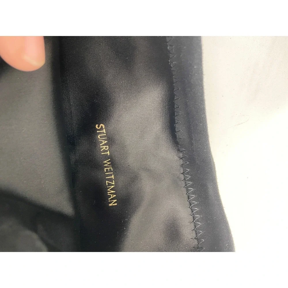 Stuart Weitzman Vanland Black Suede Over the Knee Boots Women Size 9‎ EXCELLENT